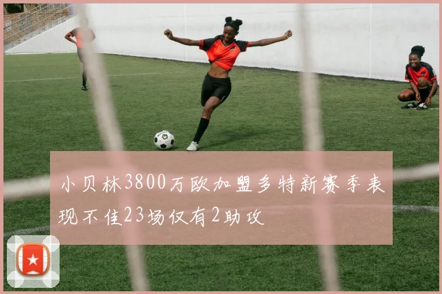 小贝林3800万欧加盟多特新赛季表现不佳23场仅有2助攻